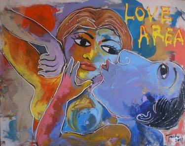 Original Figurative Love Paintings by Tanto Sutianto