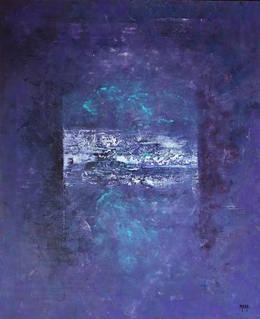 Original Abstract Expressionism Fantasy Painting by Marit Ann Bolseth Addison