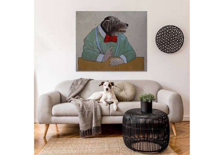 Original Dogs Painting by Suthamma Byrne