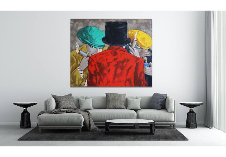 Original Contemporary Men Painting by Suthamma Byrne