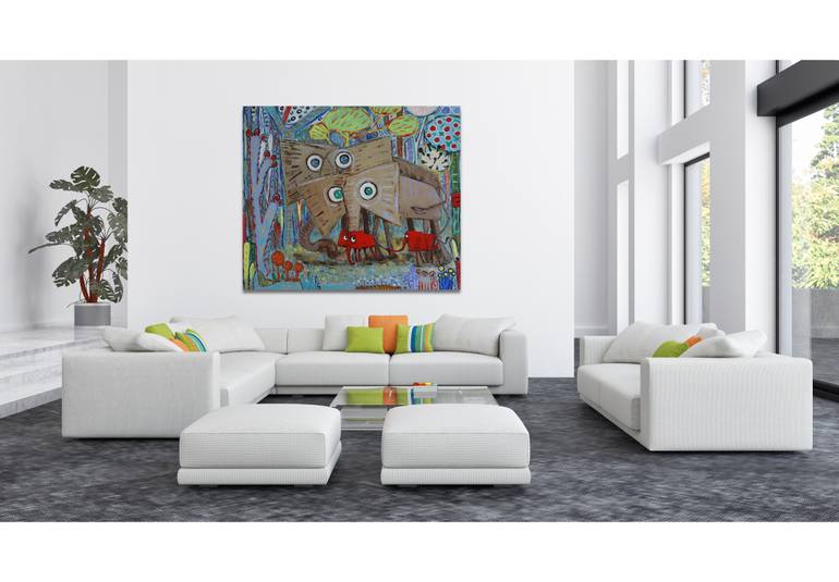 Original Expressionism Abstract Painting by Suthamma Byrne