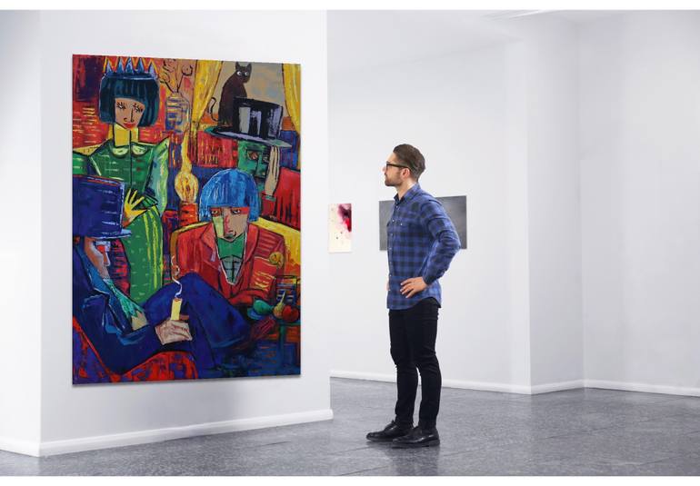 Original Contemporary Abstract Painting by Suthamma Byrne