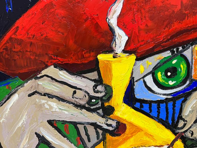 Original Abstract Music Painting by Suthamma Byrne