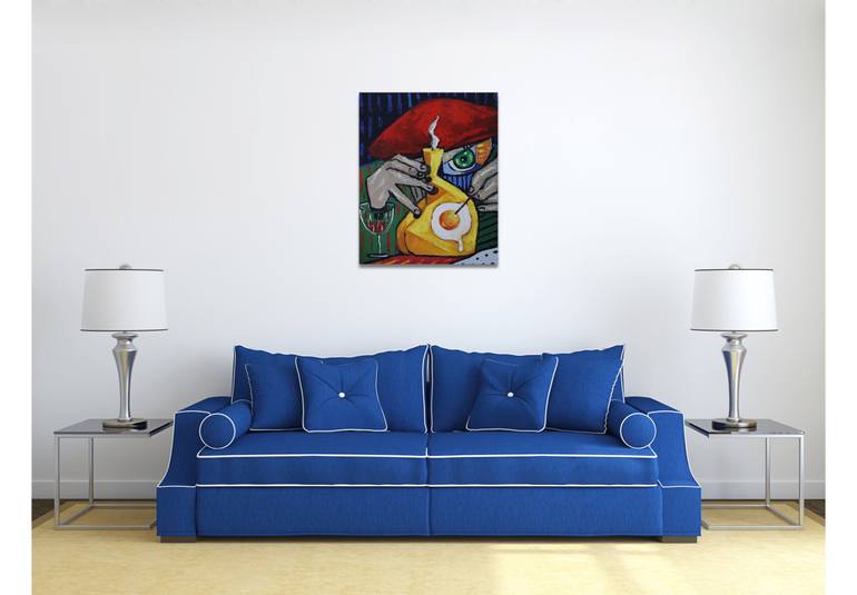 Original Abstract Music Painting by Suthamma Byrne