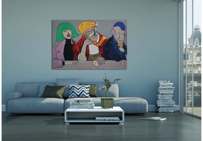 Original Contemporary People Painting by Suthamma Byrne
