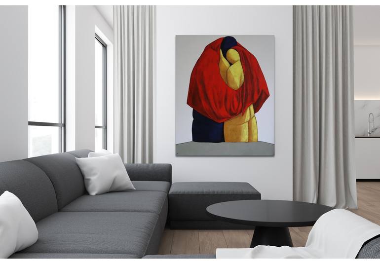 Original Figurative Love Painting by Suthamma Byrne
