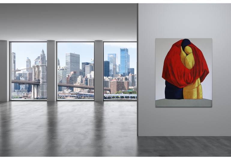 Original Figurative Love Painting by Suthamma Byrne