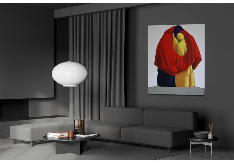 Original Figurative Love Painting by Suthamma Byrne