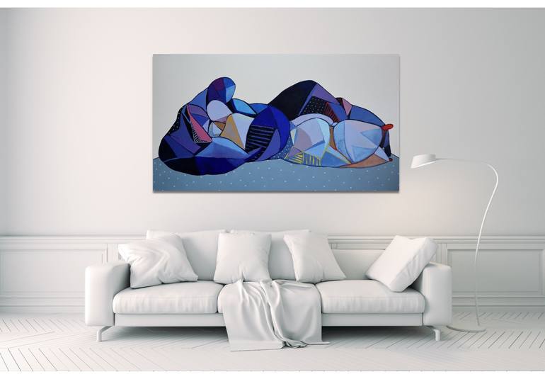 Original Abstract Love Painting by Suthamma Byrne