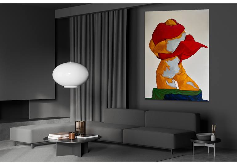 Original Art Deco Abstract Painting by Suthamma Byrne