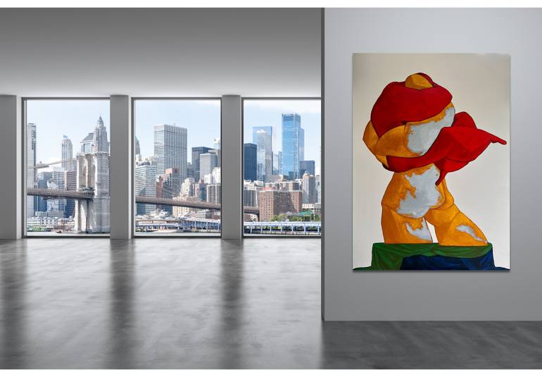 Original Art Deco Abstract Painting by Suthamma Byrne