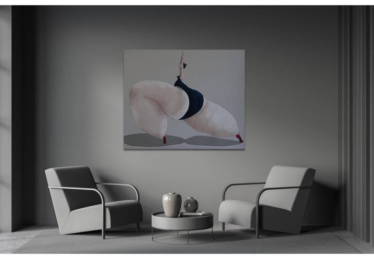 Original Abstract People Painting by Suthamma Byrne