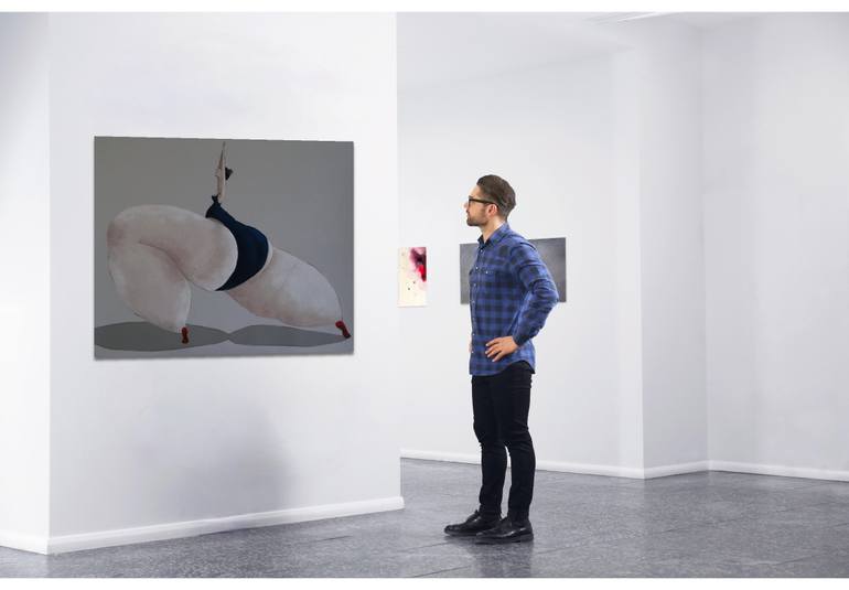 Original Abstract People Painting by Suthamma Byrne