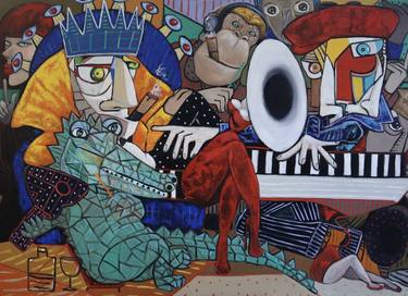 Print of Figurative Music Paintings by Suthamma Byrne