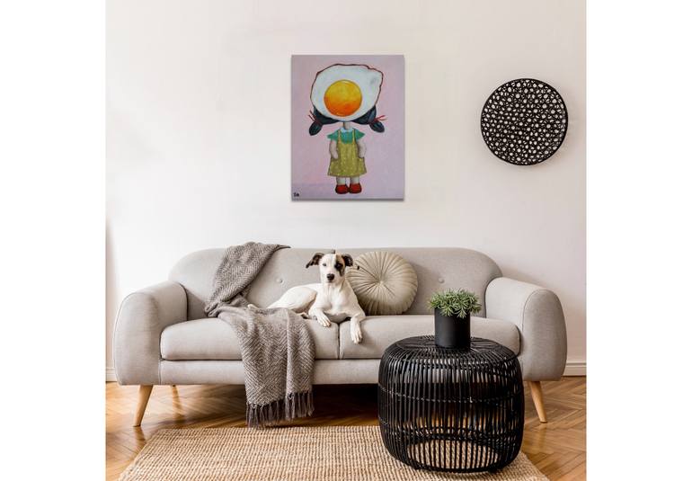 Original Contemporary Cartoon Painting by Suthamma Byrne