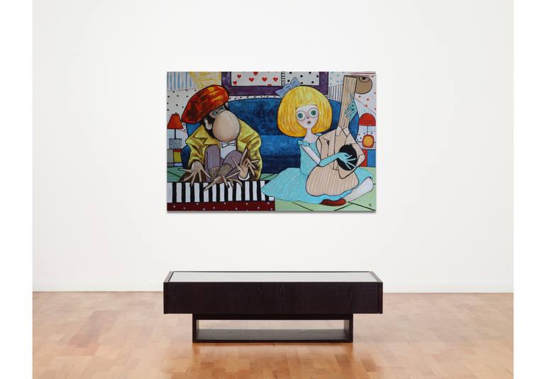 Original Contemporary Music Painting by Suthamma Byrne