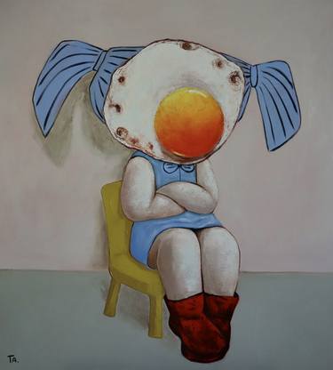 Print of Surrealism Children Paintings by Suthamma Byrne