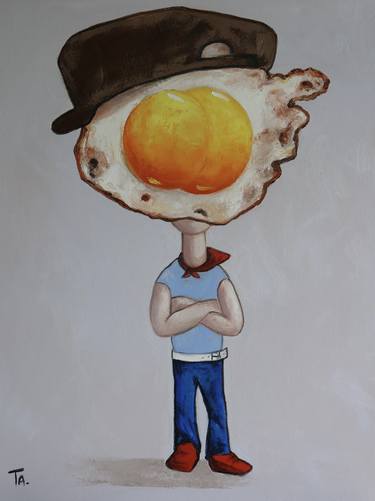 Original Surrealism Cartoon Paintings by Suthamma Byrne