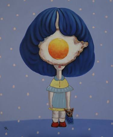 Print of Surrealism Children Paintings by Suthamma Byrne