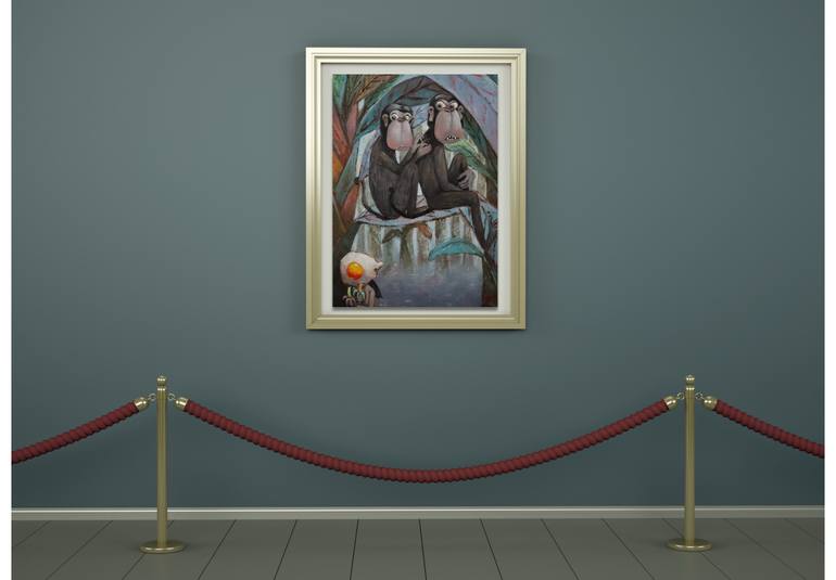 Original Portraiture Animal Painting by Suthamma Byrne