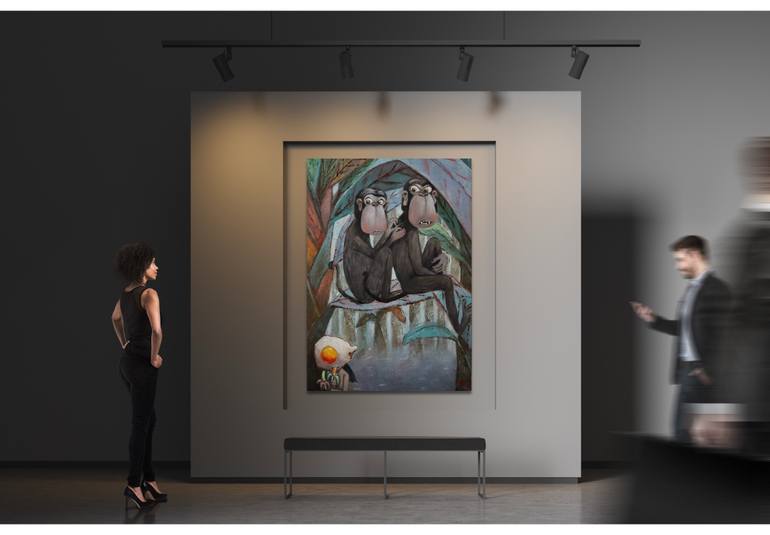 Original Portraiture Animal Painting by Suthamma Byrne