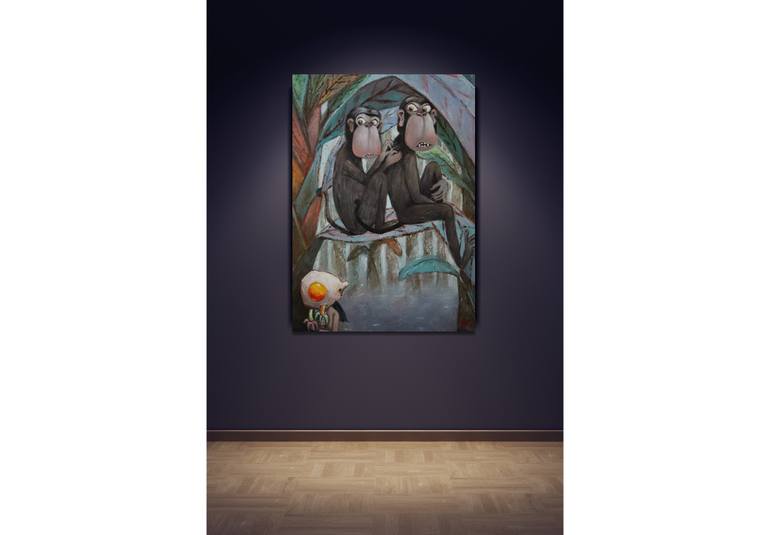 Original Portraiture Animal Painting by Suthamma Byrne