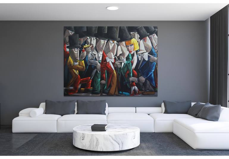 Original Conceptual Fashion Painting by Suthamma Byrne