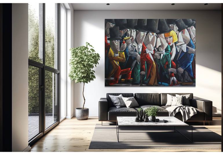 Original Conceptual Fashion Painting by Suthamma Byrne