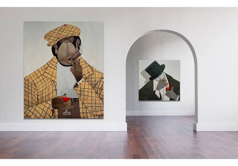 Original Conceptual Humor Painting by Suthamma Byrne