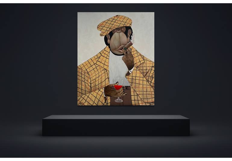 Original Conceptual Humor Painting by Suthamma Byrne