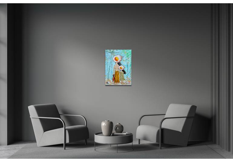 Original Conceptual People Painting by Suthamma Byrne