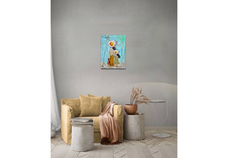 Original Conceptual People Painting by Suthamma Byrne