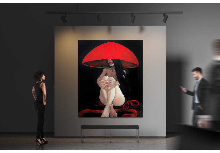Original Conceptual Nude Painting by Suthamma Byrne