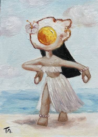 Original Figurative Children Painting by Suthamma Byrne