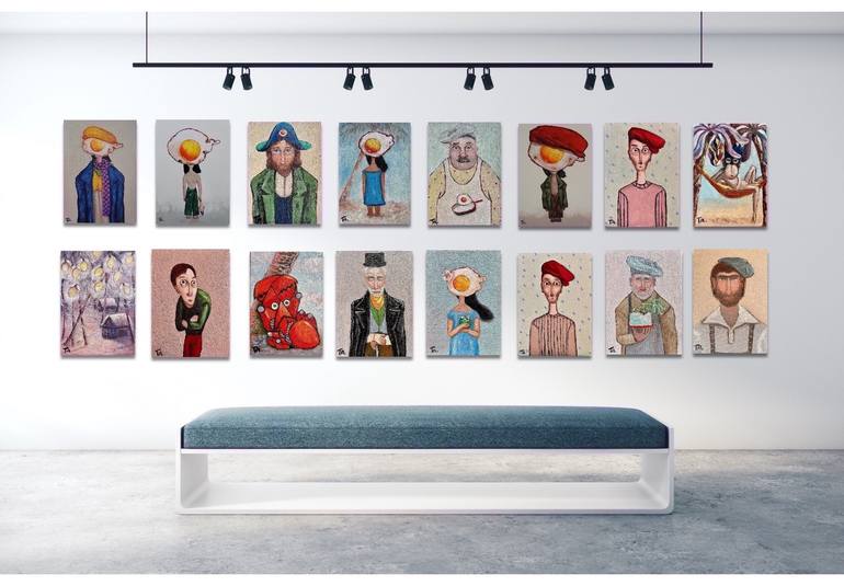 Original Figurative Children Painting by Suthamma Byrne