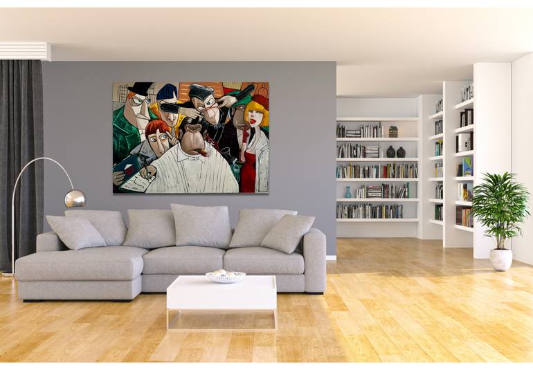 Original Conceptual Humor Painting by Suthamma Byrne
