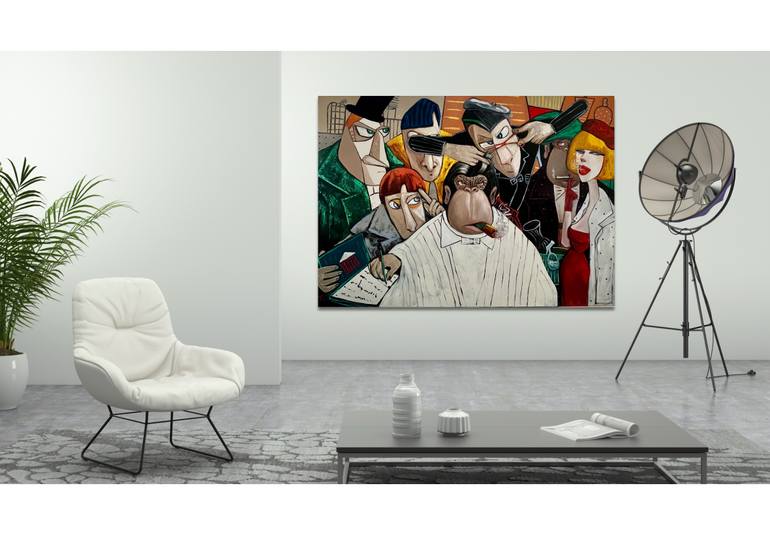 Original Conceptual Humor Painting by Suthamma Byrne