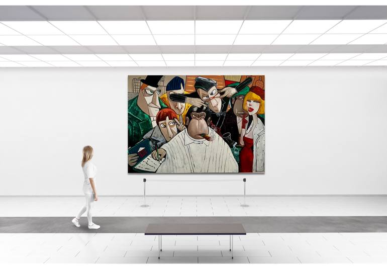 Original Conceptual Humor Painting by Suthamma Byrne