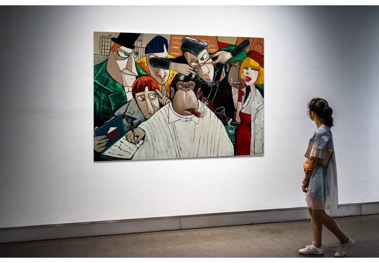 Original Conceptual Humor Painting by Suthamma Byrne