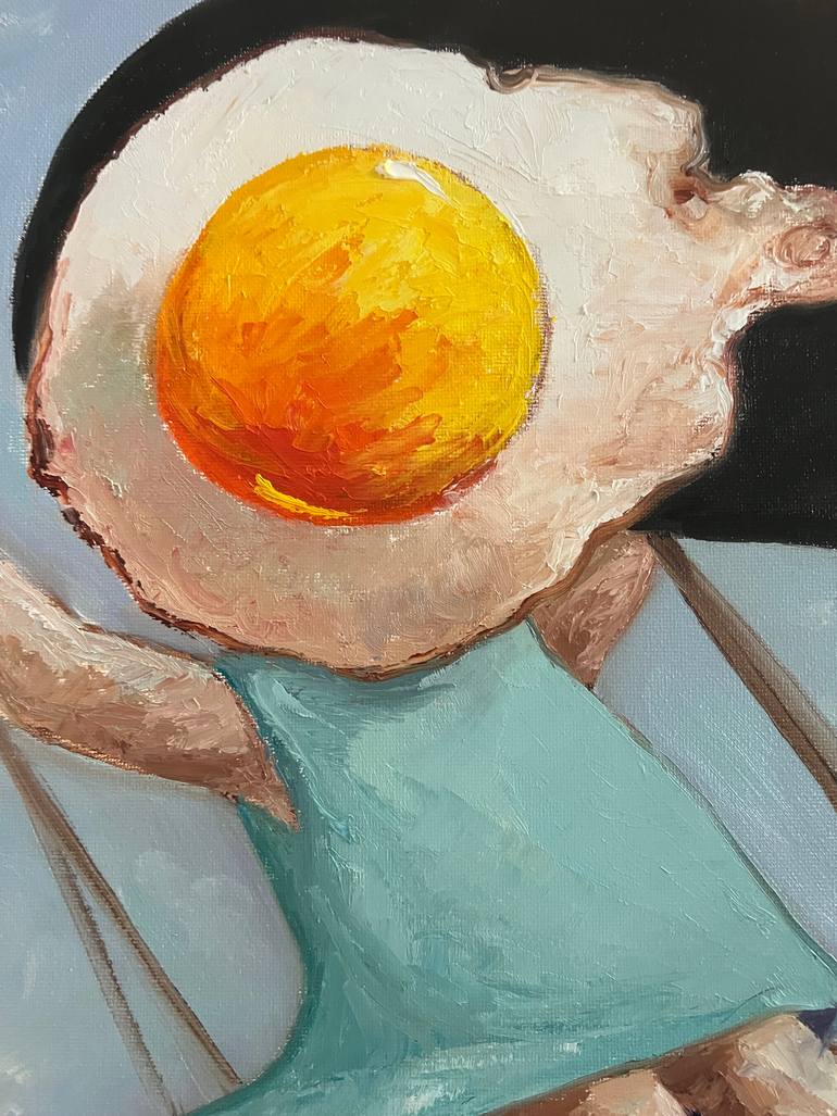 Original Surrealism Children Painting by Suthamma Byrne