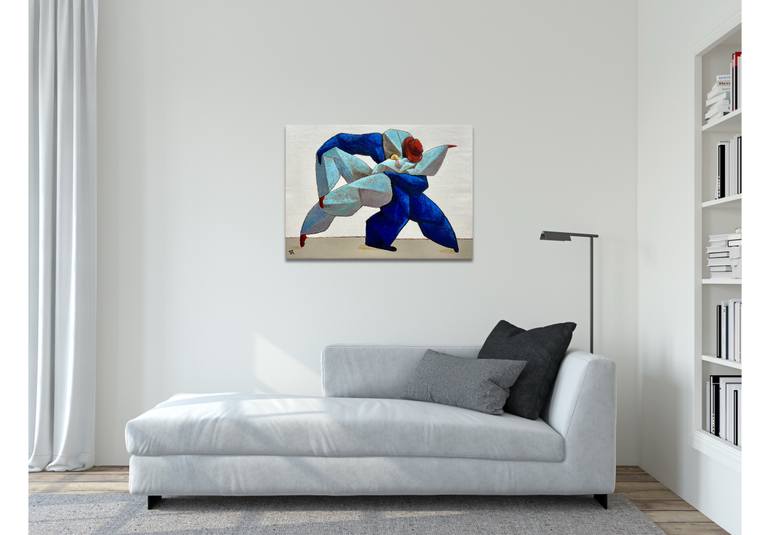 Original Surrealism Abstract Painting by Suthamma Byrne