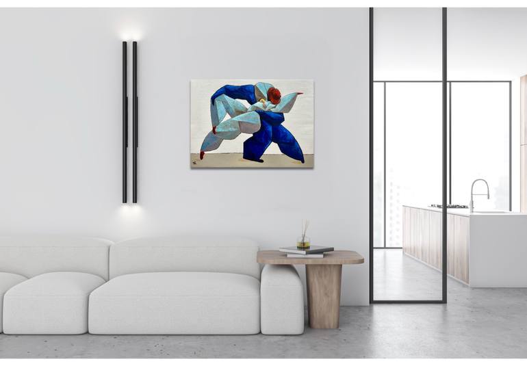 Original Surrealism Abstract Painting by Suthamma Byrne