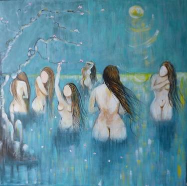 Print of Impressionism Nude Paintings by Suthamma Byrne