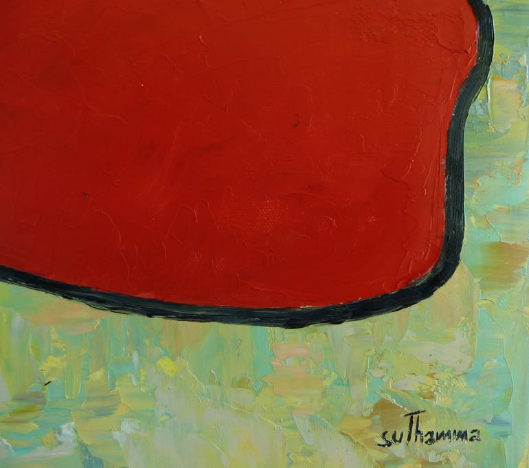 Original Art Deco Abstract Painting by Suthamma Byrne