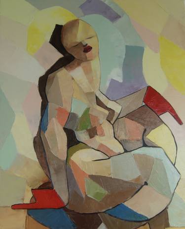 Print of Abstract Nude Paintings by Suthamma Byrne