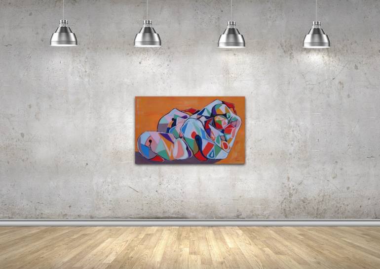 Original Abstract Expressionism Abstract Painting by Suthamma Byrne