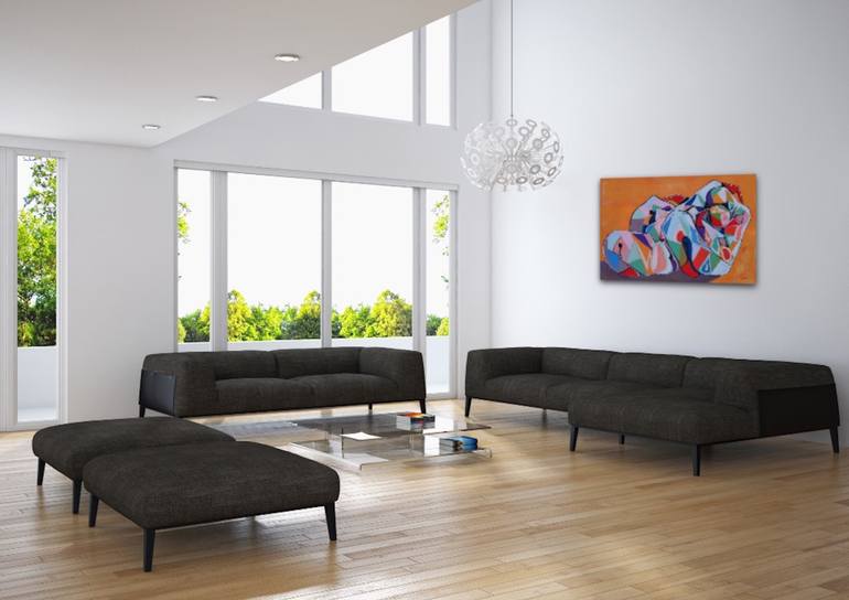 Original Abstract Expressionism Abstract Painting by Suthamma Byrne