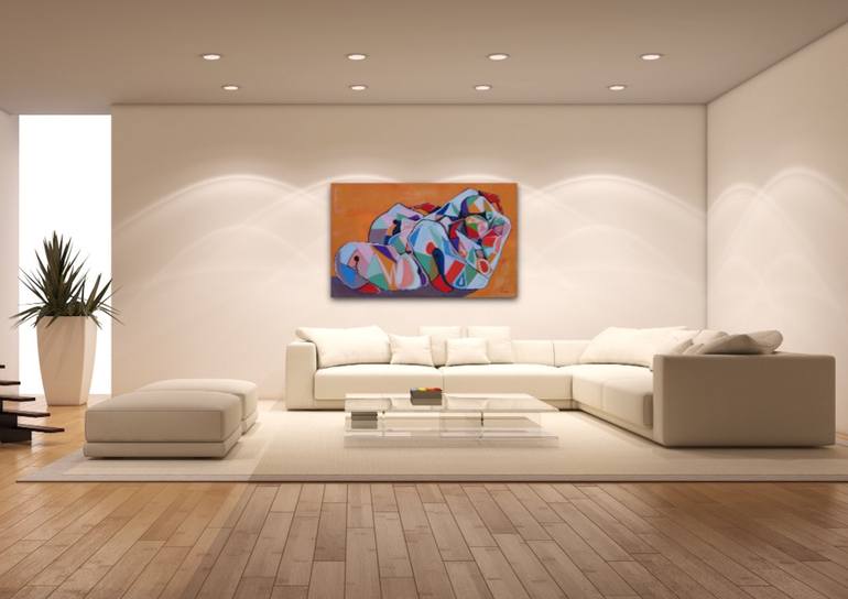 Original Abstract Expressionism Abstract Painting by Suthamma Byrne