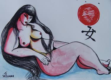 Print of Figurative Nude Paintings by Suthamma Byrne