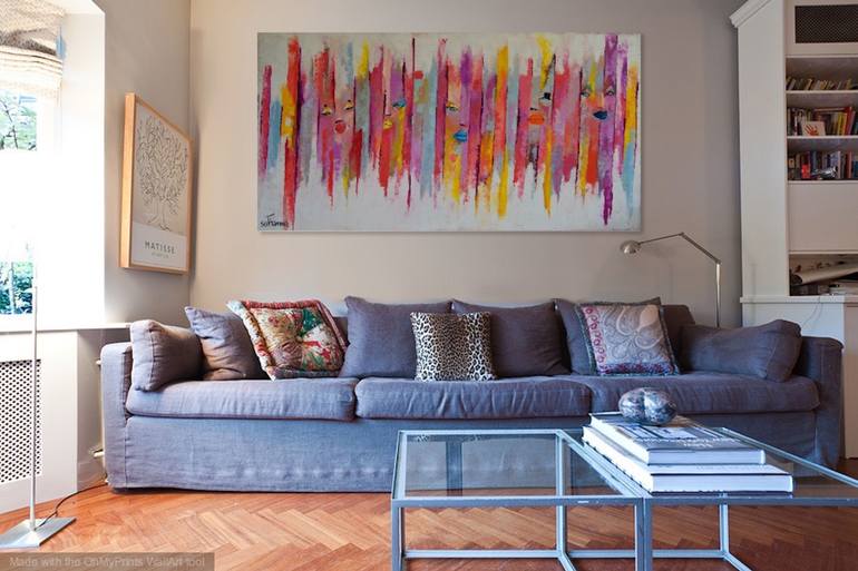 Original Expressionism Abstract Painting by Suthamma Byrne
